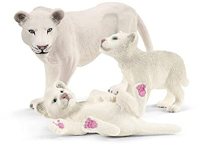 Schleich 42505 Wild Life Tierfiguren Löwenmutter mit Babys