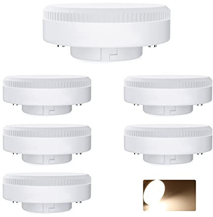 BVCL Lampadine GX53 LED, 10W GX53 LED Bianco naturale 4000K 1000LM, AC 220-240V Non Dimmerabili, Non Sfarfallanti, 6 Pezzi