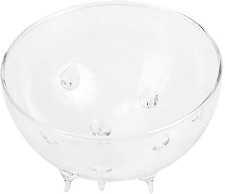 Cabilock Cuenco de Cristal de Erizo de mar Plato de Sushi de Hielo seco decoración tazón Hondo Fuentes vajilla ensaladera tazón de Vidrio Multiusos tazón de Avena de Vidrio Familiar Decorar