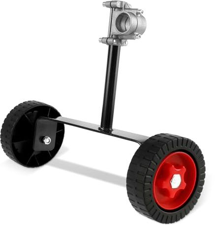 Roues de Support pour Tondeuse à Gazon Roulettes pour Débroussailleuse Réglable 26mm-28mm Roue de Coupe Fil Portable Souris