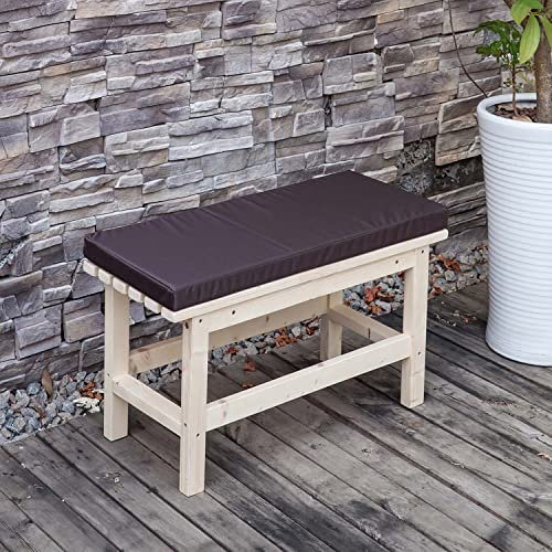 Cojín impermeable para banco de jardín, almohada gruesa antideslizante para asiento de columpio de patio de 24 plazas y hamaca, accesorio extraíble y resistente al agua