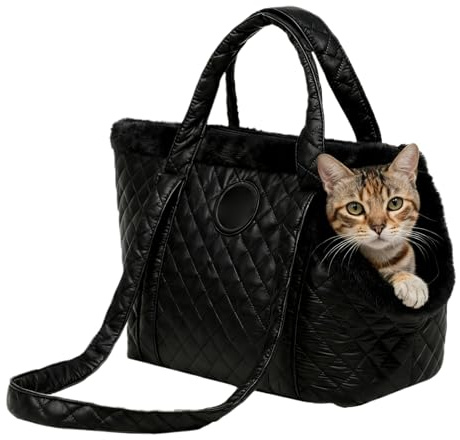 Borsa da trasporto per animali domestici, impermeabile, tracolla regolabile, borsa per cani, per cuccioli e gattini per la neve invernale, per viaggi, passeggiate, auto all'aperto e aree pubbliche