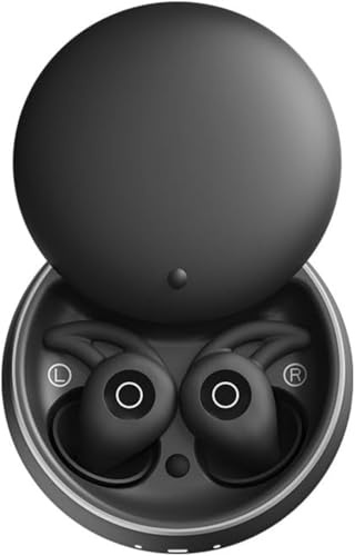 Auriculares inalámbricos con cancelación activa de ruido: reducción de ruido avanzada de 28 dB, sonido envolvente de graves profundos, diseño intrauditivo ligero y cómodo para viajes, dormir y