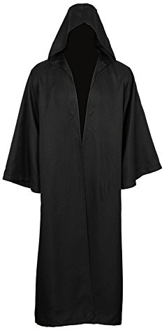 Gothden Golden service Cape à Capuchon Robe à Capuche Poncho Gothic Vêtements Médiévale Manteau pour Hommes et Enfants pour Cosplay Halloween Masquerade Soirées Vénitienne
