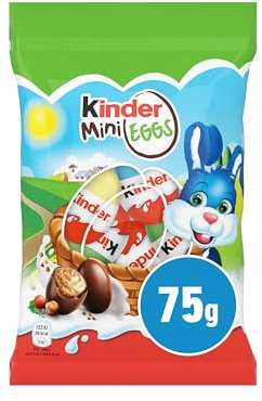 Kinder Easter Chocolate Mini Shaped Eggs, Easter Party, Chocolate Treats, 1 x 75 g