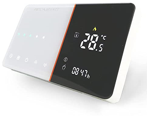 BecaSmart Serise 005 Termostato per Caldaia WiFi Programmabile Intelligente, Termostato da Parete Intelligente per Riscaldati a Gas/Acqua,Compatibile con Alexa e Google