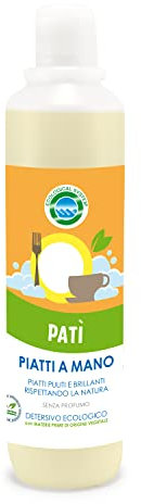 Detersivo Piatti a Mano Ecologico, ecologicla system - Patì 500ml - Ipoallergenico e Senza Profumazione
