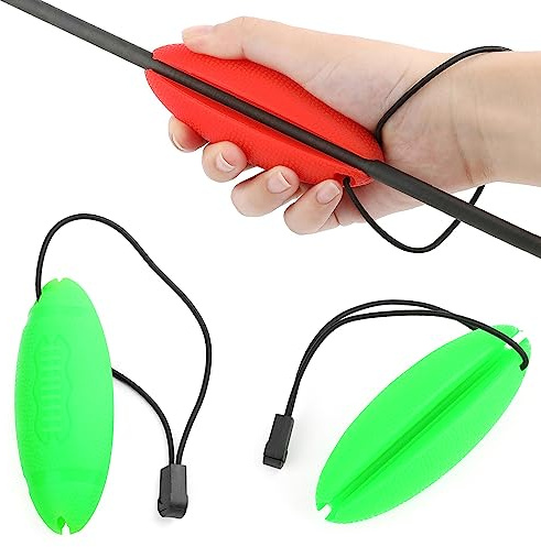 SHARROW Archery Arrow Pullers Silicone Rubber Target Gripper Arrow Remover for Target Bow Shooting Practice (Fluorescent Green)