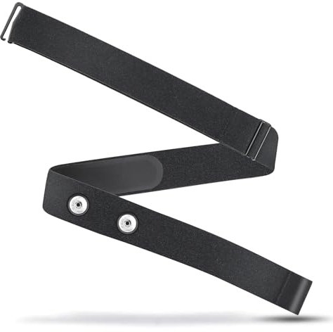 Lotbun Cardio-Gürtel verstellbar (70 cm bis 105 cm) für Herzfrequenzsensor, Bluetooth Ant+ Cardio-Gürtel, kompatibel mit Garmin, Wahoo, Polar H10 H9, Coospo, Magene, Bryton, Livlov (1)