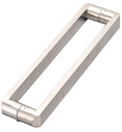 Schiebetürgriff, Schiebetürgriff For Scheunentore, Edelstahl-Badezimmer-Duschtürgriffe For Ziehen Und Drücken, Mit Schrauben Und Abstandshaltern, For Küchen-, Lager- Und Schlafzimmerschränke(Silver,Ho