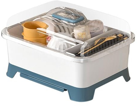 Égouttoir à vaisselle avec couvercle, égouttoir à vaisselle avec couvercle, support de rangement d'assiettes, porte-bouteille d'allaitement, égouttoir à couverts pour un usage domestique dans la