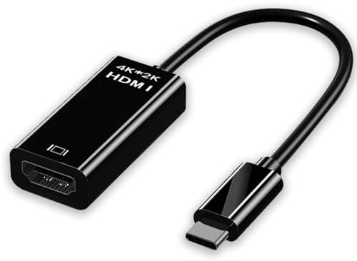 zoerbufan Adaptador USB C a HDMI 4K 2K 1080P, USB Tipo C (Thunderbolt 3) a HDMI Madre para MacBok M4 Pro MAX Pad Galaxy iPhone, DELL XPS 13/15, HDTV Monitores