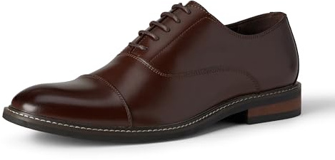 Amazon Essentials Zapatos De Vestir Oxford Con Puntera Reforzada Hombre, Coñac, 42 EU