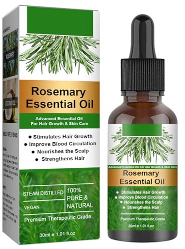 Olio Rosmarino Capelli, Olio Rosmarino Capelli Crescita, Liquido Nutriente Per La Cura Dei Capelli Al Rosmarino, Cuoio Capelluto E Stimolare La Crescita Dei Capelli, Per Uomini E Donne 30ml