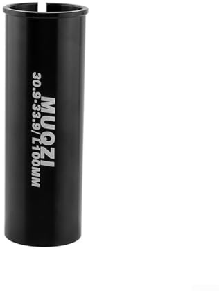 Seatpost Shim Sleeve Constructed from Lightweight 6061 Aluminum for Bike Seat Tube Diameter Conversion 100mm Length Build (30.9-33.9MM)