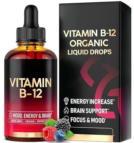 Gotas sublinguales de vitamina B12 - para mujeres y hombres