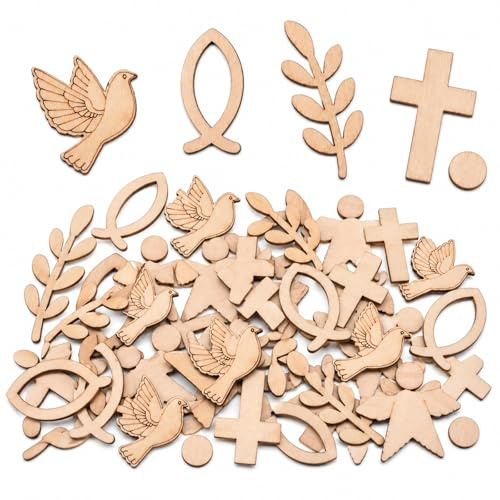 ARYIMYDP 100 Pezzi Decorazione Sparsa Comunione, Decorazione Battesimo, Cuori in Legno Arcobaleno, Decorazione Tavolo Battesimo Ragazzo Ragazza, Cresima Comunione Baby Shower