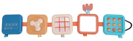 Fabater Bloques Apilables para Bebés, Cubos Apilables Sensoriales, Bloques de Construcción de Aprendizaje Interactivo, Educativos para Bebés con Desarrollo de Educación Temprana para Niños Pequeños y