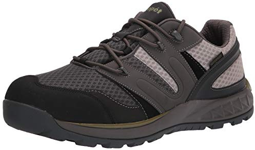 Propét Men's Vercors Waterproof Hikers, Grey/Olive, 13 XX-Wide US