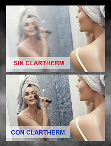 Clartherm Lamina ANTIVAHO DESEMPAÑAR Espejo DE BAÑO. Medida 100x50 cm