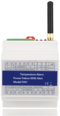 Feuchtigkeitsmonitor GSM-Temperaturalarm Intelligentes Drahtloses Fernbedienungs-Warnsystem für Haushalt für Gemüsegewächshäuser Heimtemperatur