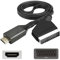 LNGJIN Cavo SCART HDMI,Adattatore da Scart a HDMI,Convertitore Audio Video,Cavo Adattatore Scart HDMI per HDTV STB VHS Xbox PS3 Sky DVD Blu-Ray,Convertitore Scart a HDMI HD 720/1080P Video Audio