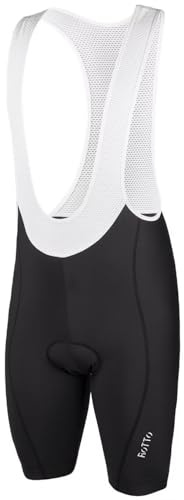 ROTTO Salopette Ciclismo Uomo Pantaloncini Bici Imbottiti con Spugna e Gel per Bicicletta su Strada e Mountain Bike