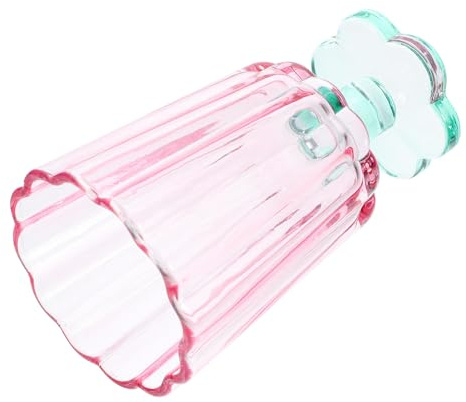 Zerodeko Bicchiere da Vino in Vetro Rosa Vintage per Casa Struttura Robusta e Decorazione da Tavola Raffinata, per Cocktail e Matrimoni