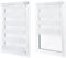 Doppelrollo ohne Bohren – Sichtschutz und Sonnenschutz, Klemmfix – Weiß, 130 cm breit (Stoffbreite) x 150 cm hoch (Fensterhöhe) – Duo Rollo für Fenster/Tür, lichtdurchlässig/verdunkelnd