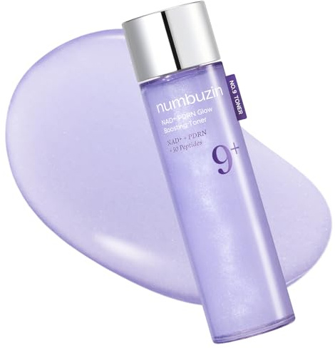 numbuzin No.9 Toner | NAD+ PDRN Glow Boosting Toner | Glowing, Firming, Hydrating, Elasticity, Wrinkles, Fine Lines, Korean Skincare | Salmon PDRN, Peptides, NAD | Essence for Dry Skin | 5.07 fl. Oz