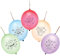 Baker Ross FX384 Weihnachten Punch Ball-10 Stück, Kinderparty Spielzeug, Weihnachtsparty Ballons, Kindergeburtstag Spiele
