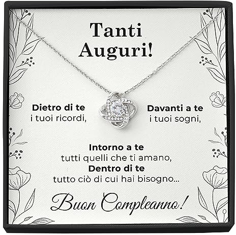 SOFIA FERRER Regalo Donna Compleanno, Collana Argento, 40, 50, 60 Anni Compleanno Donna, Catenina e Biglietto Auguri, Idee Regalo Amica, Sorella, Mamma, Moglie (Auguri)