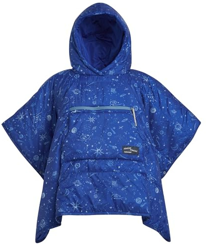 Therm-a-Rest Unisex-ungdom barn honcho poncho bärbar filt med huva, blå, 5-10 år, BLÅ, 5-10 Years