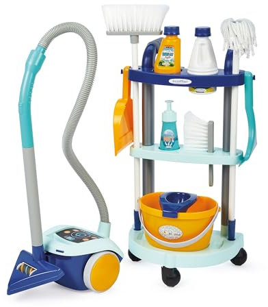 Ecoiffier-Spielzeug - 2774 - Putzwagen + Staubsauger - Rollenspiele für Kinder - Ab 18 Monaten - Herkunft Frankreich garantiert