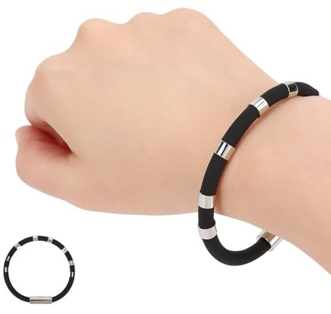 Dongnesi Adjustable Anti Static Wristband,Silicone Antistatic Wristband,Eliminate Body Static Wristband Balance Energy For Women and Men,Anti Static Wrist Straps For Outdoor Winter Sports