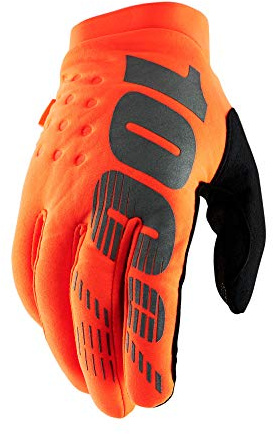 100% Erwachsene Brisker Handschuhe, Orange Schwarz, M