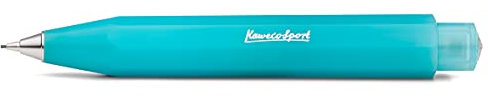 Kaweco FROSTED SPORT Druckbleistift Light Blueberry 0.7 mm HB I Mechanischer Bleistift aus hochwertigem Kunststoff in Trendigem Design I Druck-Bleistift in Blau I Druckminenbleistift 10,5 cm