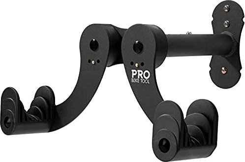 PRO BIKE TOOL Fahrrad Wandhalterung, Platzsparend & Einstellbar, Fahrradhalterung ideal für Aufhängung und Halterung in der Garage, Keller oder Wohnung, Fahrradaufhängung, Wandhalter für Rennrad & MTB