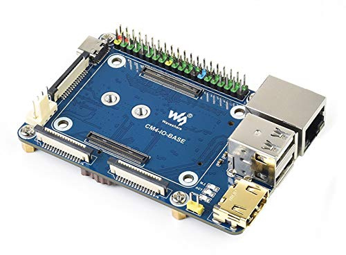 Baskort för Raspberry Pi Compute Module 4, med CM4-uttag och GPIO 40-stiftshuvud, integrerade multipelanslutningar, för Compute Module 4 Lite/EMMC-serien