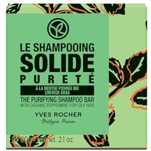 Yves Rocher GREEN HEROES Festes Shampoo Mild & Sanft - zartes Shampoo für gesunde und geschmeidige Haare - Haarseife für mehr Glanz in den Haaren (Frische)