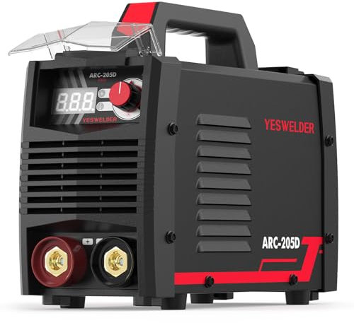 YESWELDER 205A Elektroden Schweißgerät 230V MMA/Lift WIG ARC schweißgerät Große LED Anzeige Stabschweißgerät Heißer Start IGBT Wechselrichter Antihaft Digitalanzeige