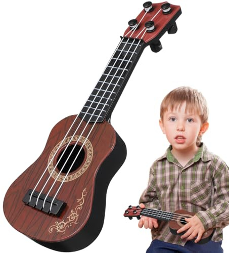Toyvian Ukulele Giocattolo Per Bambini 9.84 Pollici Strumento Musicale Educativo 4 Corde Superficie Liscia Suoni Realistici Ideale Per Apprendimento Musicale E Divertimento