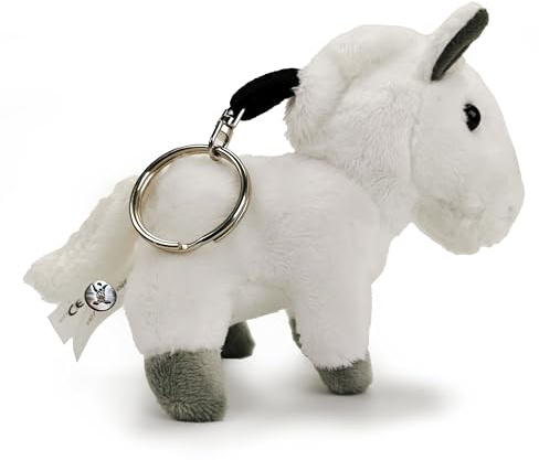 Pony Pferd weiß Schlüsselanhänger Plüschtier Kuscheltier Anhänger FUTURE