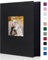 Miaikoe Fotoalbum 10x15 300 Leinen Album Slip in für Familie Hochzeitstag Album Buch Holds 300 Horizontal 10x15cm Fotos Schwarz