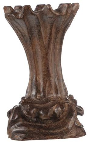 Ciieeo Wooden Quartz Ball Holder and Orb Egg Holder Blackwood Stand Base for Crystal and Walnut Display Desktop Decoration Large 9cm Height