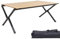 Grafner XL Campingtisch in Holzoptik klappbar, 89 x 58 x 43 cm, niedrige Ausführung, kleines Packmaß mit Tasche, stabil und tragbar, bis 50 kg, Carbonstahl, Rolltisch Klapptisch Picknick Tisch Holz