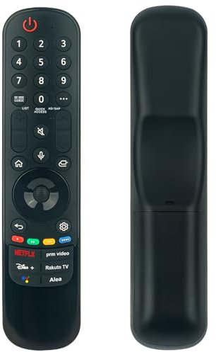 MR22GN Mandos a Distancia por Voz de Repuesto Aptos para LG AKB76039901 Smart TV Models 2021/2022 MR22GA 43NANO766QA 43NANO769QA 43UQ80006LB 50NANO766QA 50NANO816QA 50QNED816QA 50UQ80006LB
