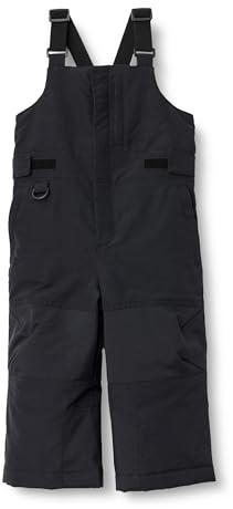 Amazon Essentials Unisex Kinder Wasserabweisende Schneeschutz-Latzhose, Schwarz, 8 Jahre