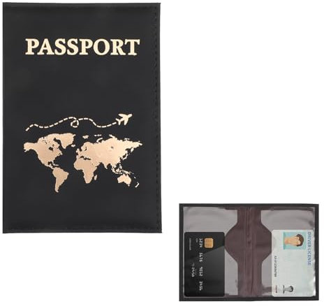 Xthrotsenk Reisepasshülle Passport Personalisiert Hülle, Passport Holder Wallet, Reisepassschutz Reisezubehör für Kreditkarten, Ausweis, Reisedokumente