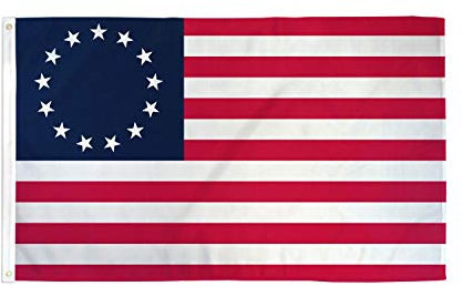 AZ FLAG - Drapeau USA 13 étoiles Betsy Ross - 150x90 cm - Drapeau Américain - Etats-Unis 100% Polyester Avec Oeillets Métalliques Intégrés - Pavillon 110 g